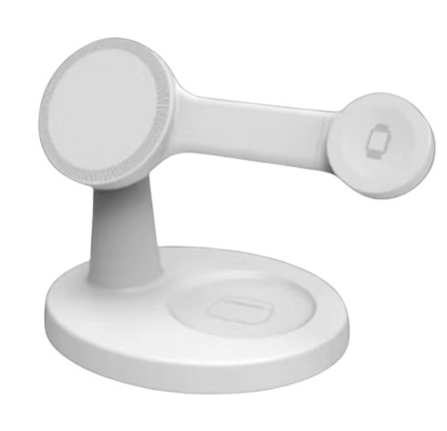 Suporte de Carregamento Magnético Sem Fios 3 em 1 VIKEFON Branco