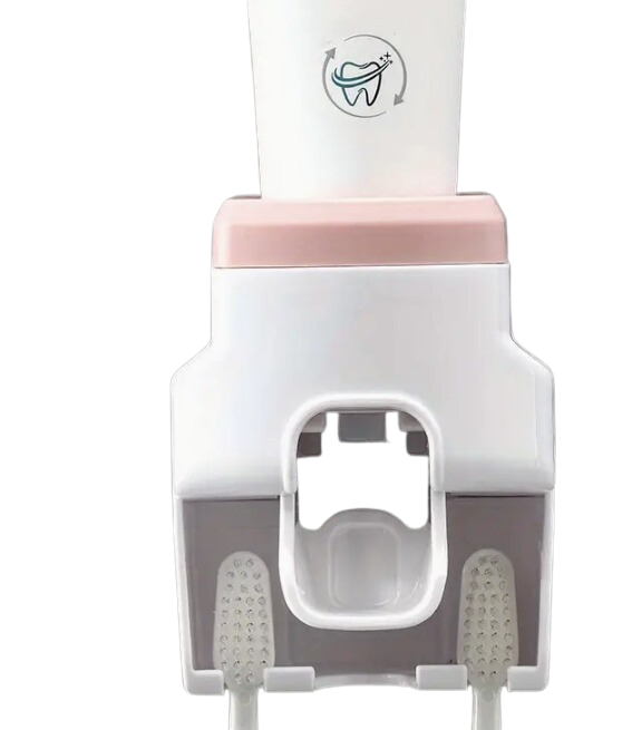 Suporte Pasta de Dentes Rosa