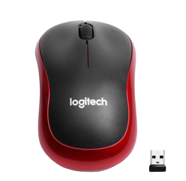 Rato Sem Fios Logitech M185 Vermelho